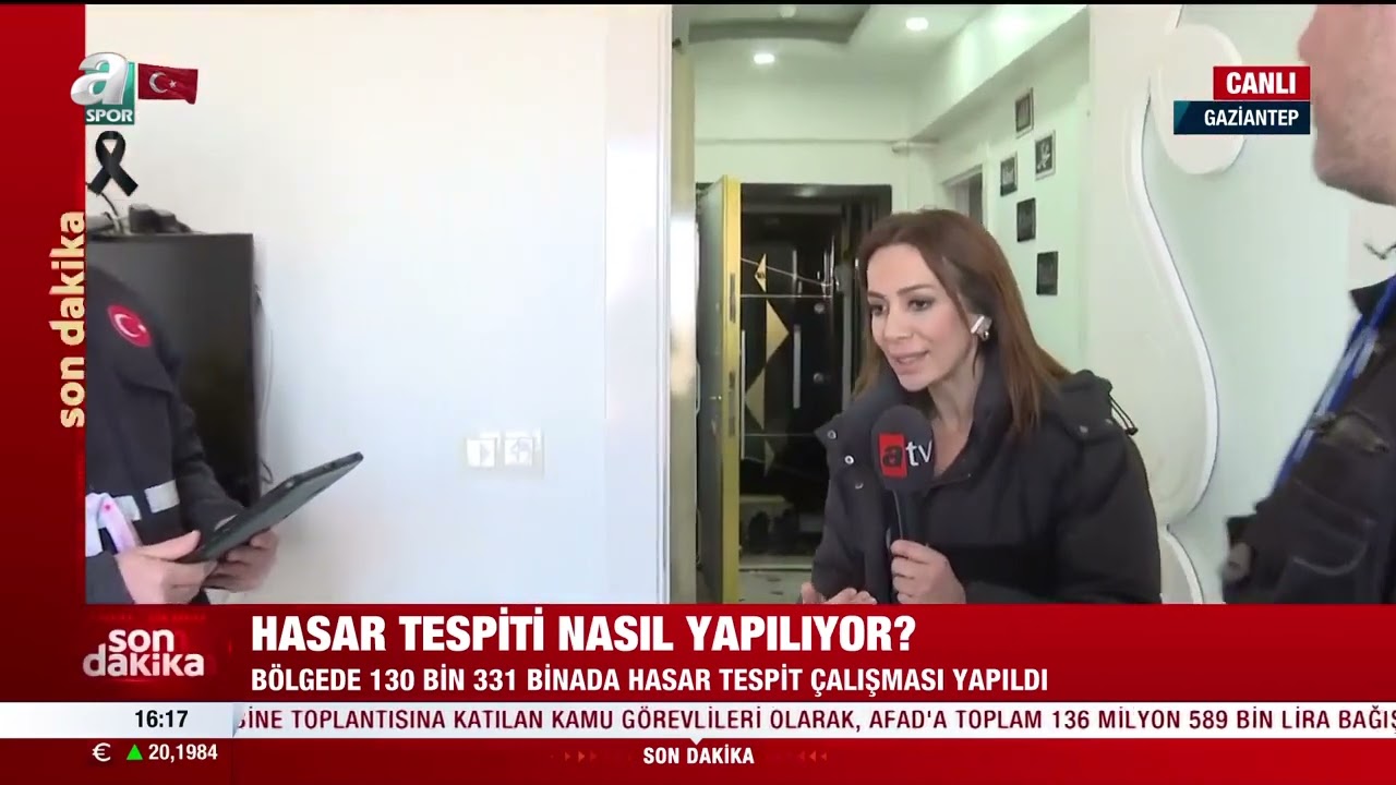 A Spor - Hasar Tespit Çalışmaları Nasıl Yapılıyor/Gaziantep