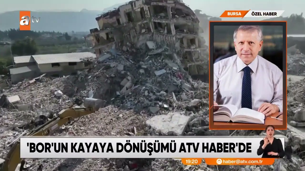 ATV Ana Haber 31 Mart 2023 -  Doç. Dr. Eyübhan AVCI - Kum zemin nasıl kayaya dönüştürüldü?